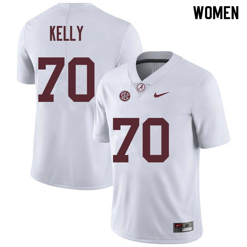 Alabama Crimson Tide Women's Ryan Kelly #70 White NCAA Nike Authentic Stitched College Football Jersey WP16D13OE